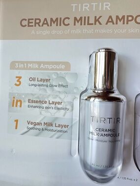 NEW 1.35oz Ceramic Milk Ampoule TIRTIR